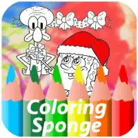 Coloring Sponge and Starfish Screen Shot 0