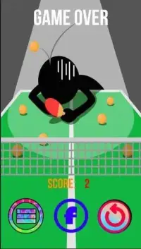 Stickman Ping Pong Screen Shot 1