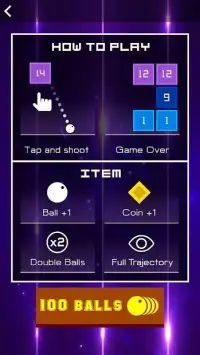 Bricks Ball - New Brick Breaker Neon Screen Shot 0