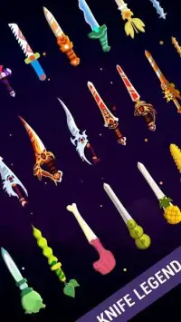 Knife Legend - Knives to rush and hit Fruit & Boss Screen Shot 0