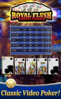 Video Poker: Royal Flush Screen Shot 12