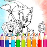 New Coloring Sponge and sonic Book cmz 2019