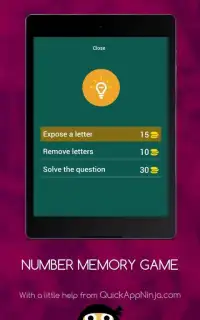 NUMBER MEMORY GAME Screen Shot 11