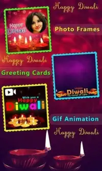 Diwali Photo Frame, greetings & Gif's 2018 Screen Shot 0