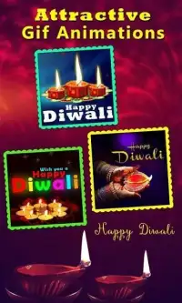 Diwali Photo Frame, greetings & Gif's 2018 Screen Shot 3