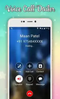 Voice Call Dialer – True Caller ID Screen Shot 1