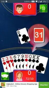 Gin Rummy Card Game (works without internet) Screen Shot 8