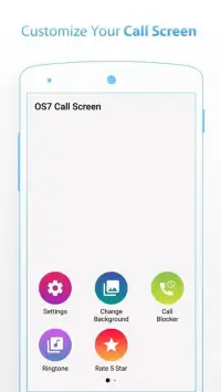 i Call Screen OS7 Phone Dialer Screen Shot 0