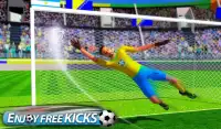 Flick Soccer League : Football Strike Shoot Kick Screen Shot 0
