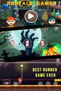 Halloween Game - Spooky Town Endless Runner Screen Shot 0
