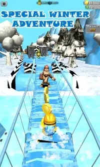 Free Minion Banana - Winter Dash Adventure Screen Shot 1