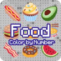 Color by Number Food - Food Coloring pixel art