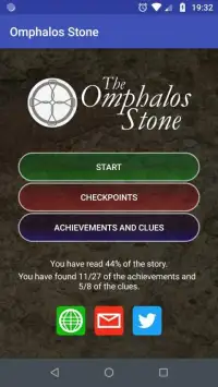 Omphalos Stone (Last Tower 2): A Text Adventure Screen Shot 1