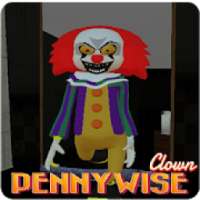 Scary Pennywise neighbor clown