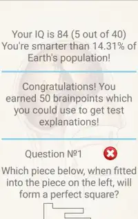 IQ Test - free intelligence quiz (brain games) Screen Shot 1