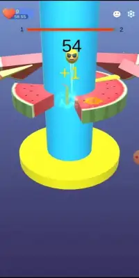 Watermelon Helix Jump - Tower Helix Crush Screen Shot 2