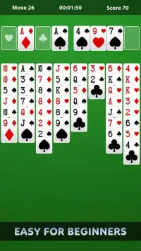 FreeCell Solitaire Card Game: Fun Puzzle Screen Shot 2