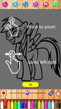 my little pony coloring unicorn Screen Shot 2