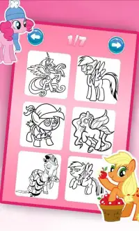 my little pony coloring unicorn Screen Shot 6