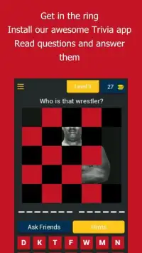 Wrestling WWE Quiz — Guess Wrestler Trivia — Men Screen Shot 11