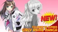 Girly Anime Manga Kawaii Color By Number Pixel Art Screen Shot 7