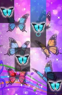 Purple Piano Glitter Tiles Butterfly : Songs 2019 Screen Shot 0