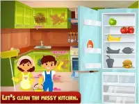 House clean up - girl cleaning games &dog care Screen Shot 0