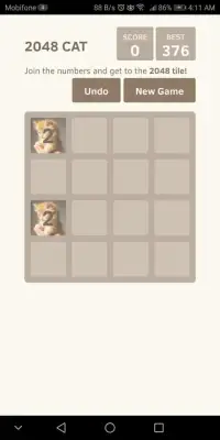 2048 Cat Screen Shot 10