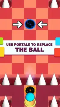 Portal Rolling Ball: Puzzle game with labyrinth Screen Shot 2
