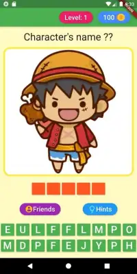 Guess One Piece Character Chibi - Trivia Game Screen Shot 6