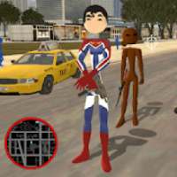SuperMeen Stickman Rope Hero - Super Simulator Man