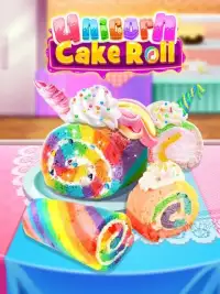 Unicorn Cake Roll - Unicorn Food Maker Screen Shot 1