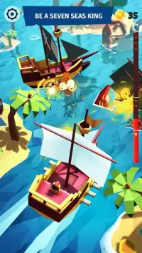 Pirate Sea Kings: Ship Voyage Screen Shot 1