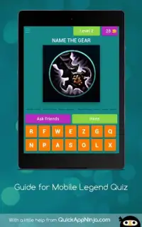 Guide for Mobile Legends Players: Quiz-Guide Screen Shot 1