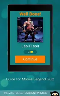 Guide for Mobile Legends Players: Quiz-Guide Screen Shot 2