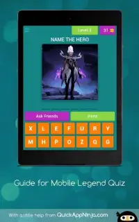 Guide for Mobile Legends Players: Quiz-Guide Screen Shot 0