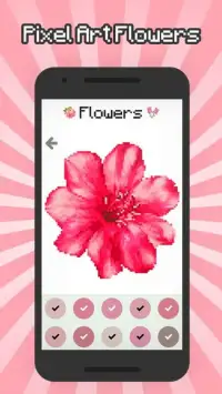 Color by Number Flowers: Pixel Art Flowers Screen Shot 6