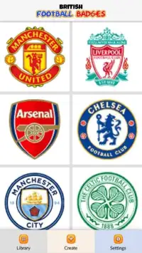 Brit Football Badges Color by Number - Pixel Art Screen Shot 0