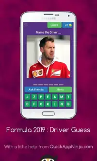 Formula 2019 : Driver Guess Screen Shot 3