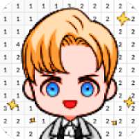 Coloring Oppa Doll By Number - Pixel Art