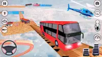 Impossible Bus Driving Sky Tracks - Bus Games Screen Shot 2