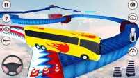 Impossible Bus Driving Sky Tracks - Bus Games Screen Shot 1