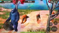 Lion Vs Gorilla : Animal Family Simulator Game Screen Shot 8