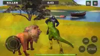 Lion Vs Gorilla : Animal Family Simulator Game Screen Shot 7