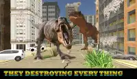 Jurassic Dinosaurs City Attack : Dinosaurs Games Screen Shot 1
