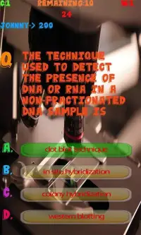 Biotechnology test Quiz Screen Shot 2