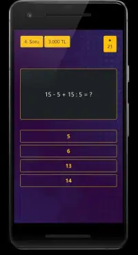 Milyoner - Matematik ve Zeka Bilgi Yarışması Screen Shot 8