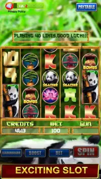 Slot Machine : Free Panda Slots Screen Shot 5
