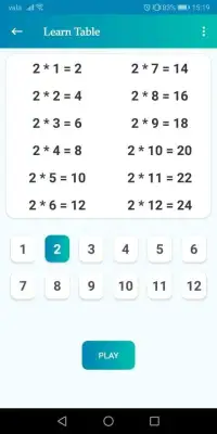 Math Game ! Multiplication table. Learn and Play! Screen Shot 0