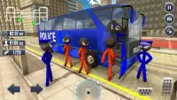 Prison Stickman Transport Police Van Screen Shot 3